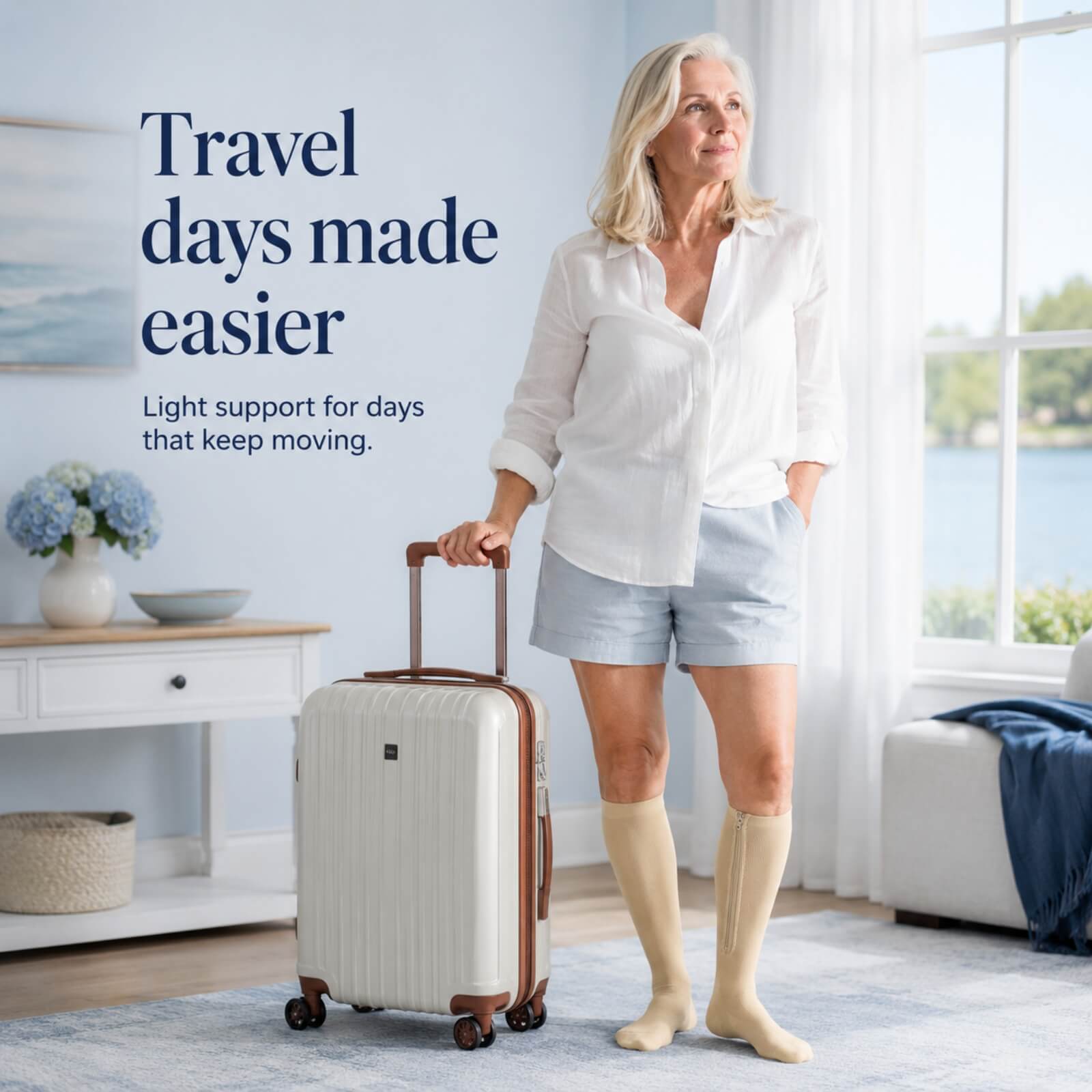 Zipper Compression Socks ?C 15?C20mmHg Graduated Support for Leg Comfort - Image 9