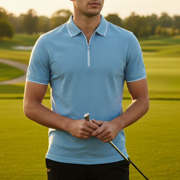 Men's Ashton Zip Polo - Image 10