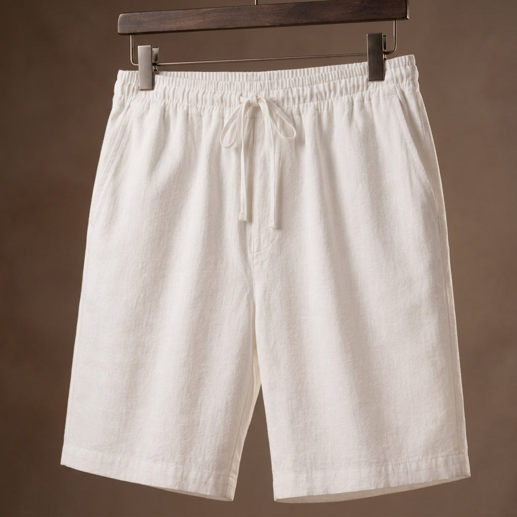 Blake Cotton Linen Shorts - Image 1
