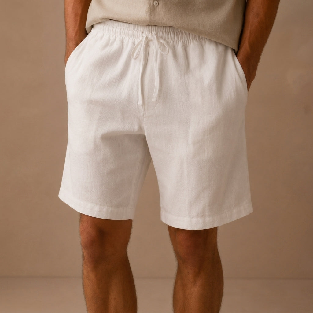 Blake Cotton Linen Shorts - Image 4