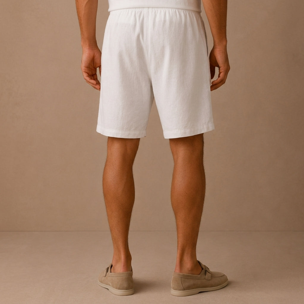 Blake Cotton Linen Shorts - Image 5