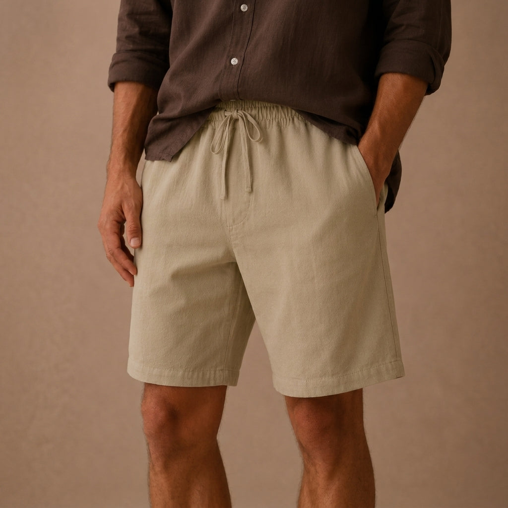 Blake Cotton Linen Shorts - Image 6