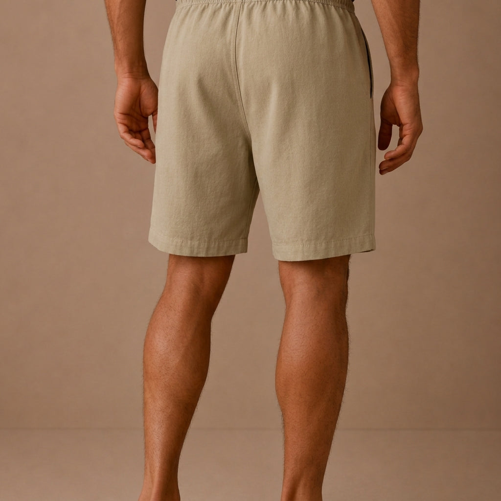 Blake Cotton Linen Shorts - Image 7