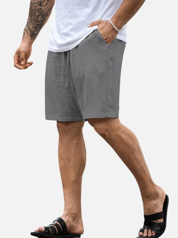 Men's Casual Drawstring Shorts ?C Lightweight Linen Look - Image 15
