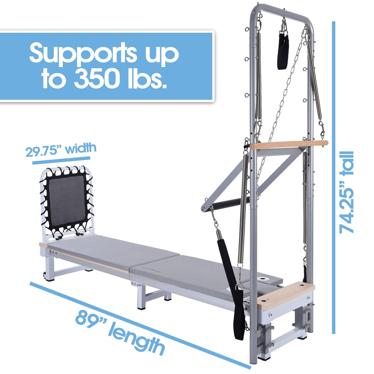 AeroPilates Precision Series Reformer 610 and Cadillac Accessory Package - Image 4