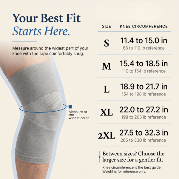 Unilva Premium Bamboo Knee Compression Sleeves - Image 9