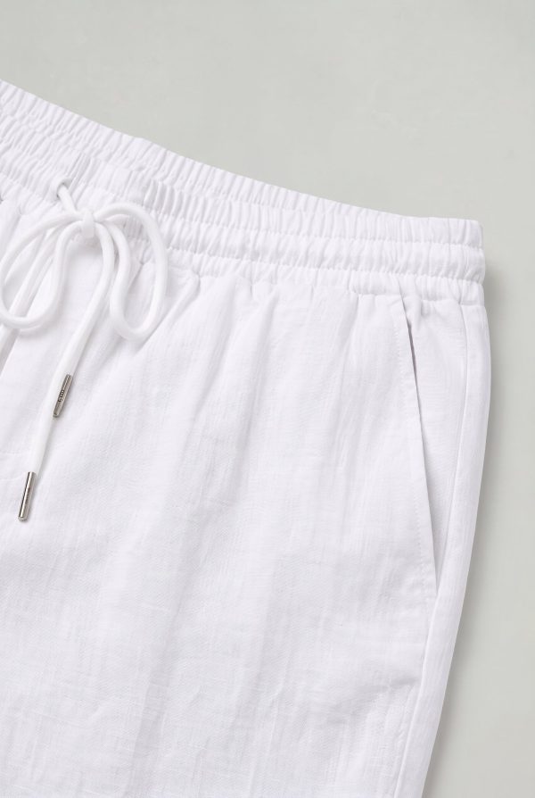 Men's Linen Cargo Shorts Drawstring Waist - Image 6