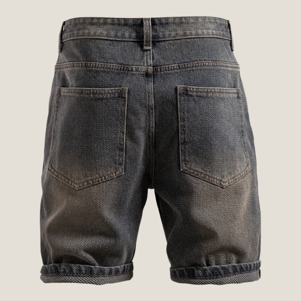Men's Denim Shorts ?C Relaxed Fit Rolled Hem Summer Style - Image 10
