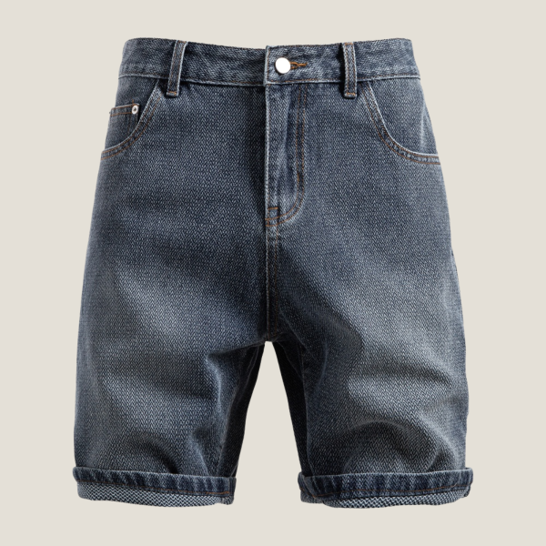 Men's Denim Shorts ?C Relaxed Fit Rolled Hem Summer Style - Image 11