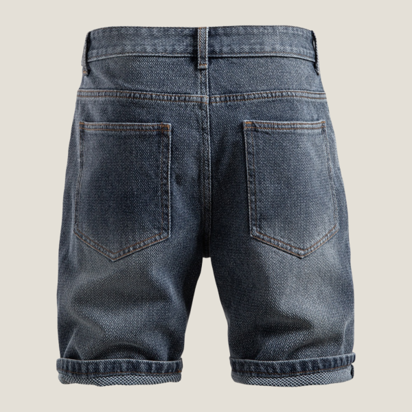 Men's Denim Shorts ?C Relaxed Fit Rolled Hem Summer Style - Image 12