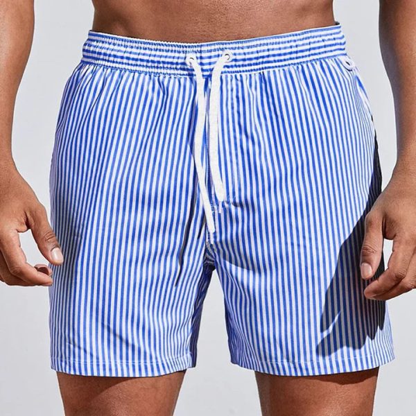 Men's Striped Swim Shorts ?C Quick-Dry Fit - Image 2