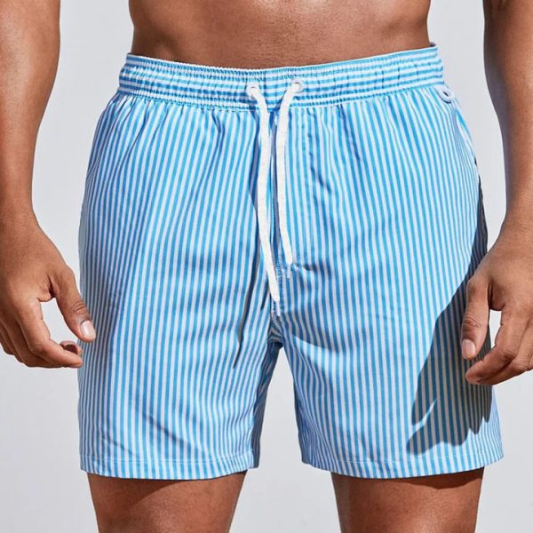 Men's Striped Swim Shorts ?C Quick-Dry Fit - Image 5