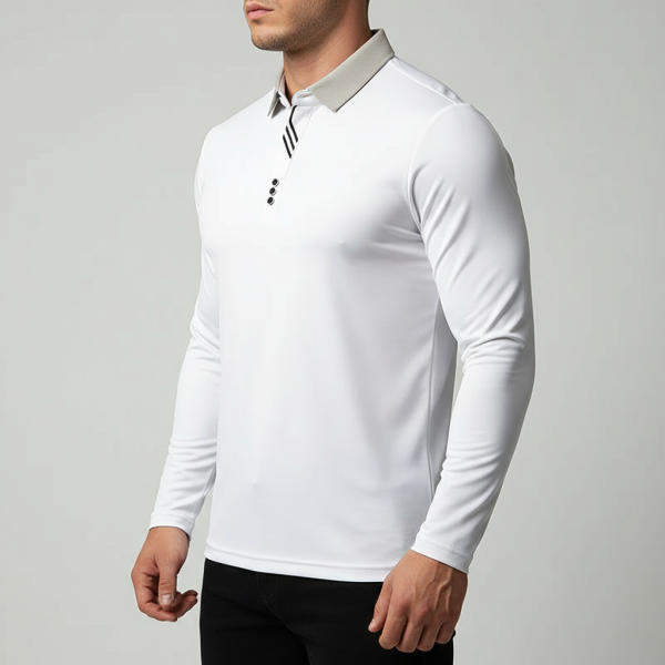 Men's Portofino Long-Sleeve Polo Shirt - Image 16