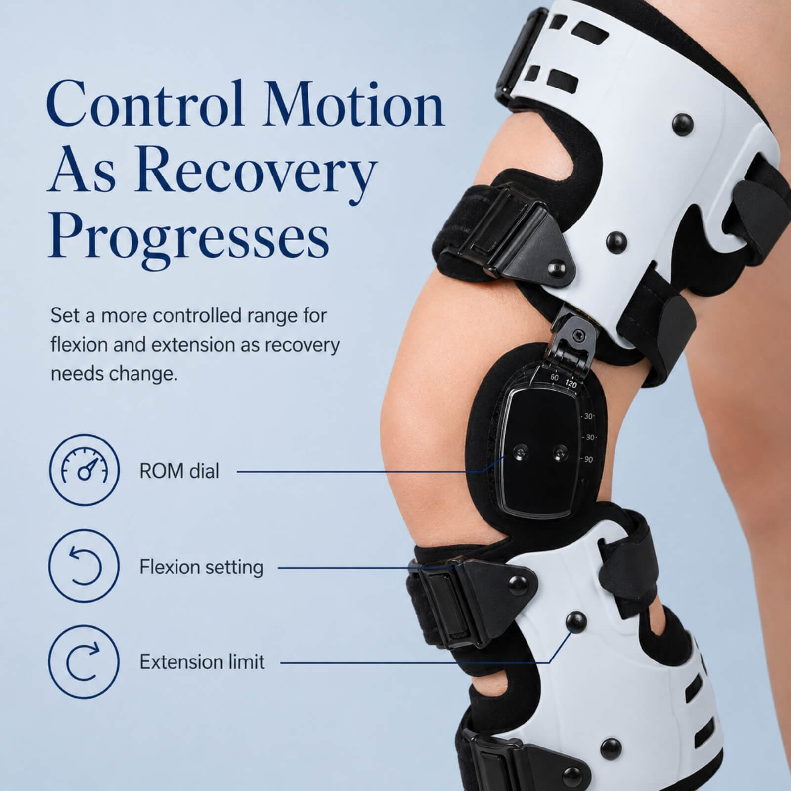 Pro-Align ROM Knee Brace ?C Pressure-Relief & Motion Control - Image 7