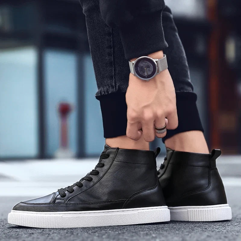 Oliver High Top Leather Sneakers - Image 4
