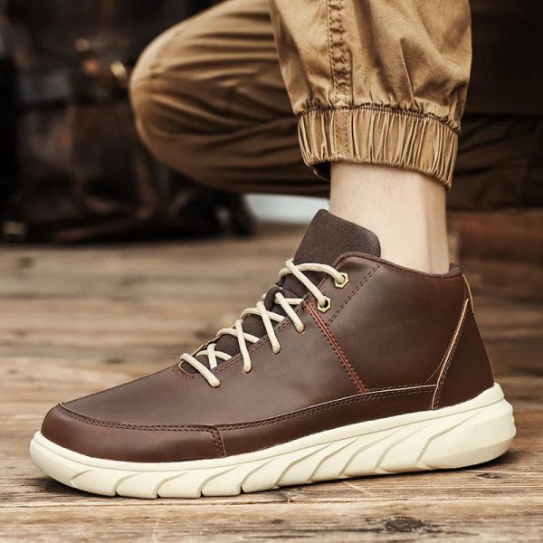 Expedition High-Top Leather Sneakers - Image 5
