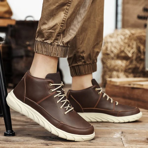Expedition High-Top Leather Sneakers - Image 2