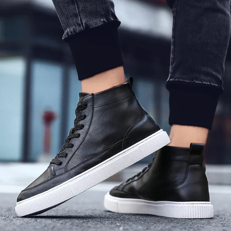 Oliver High Top Leather Sneakers - Image 5