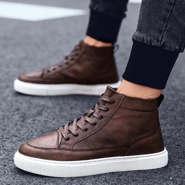 Oliver High Top Leather Sneakers - Image 2