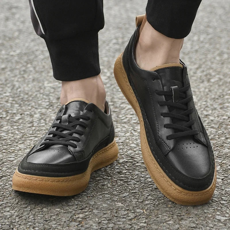 Metro Drift Leather Sneakers - Image 9