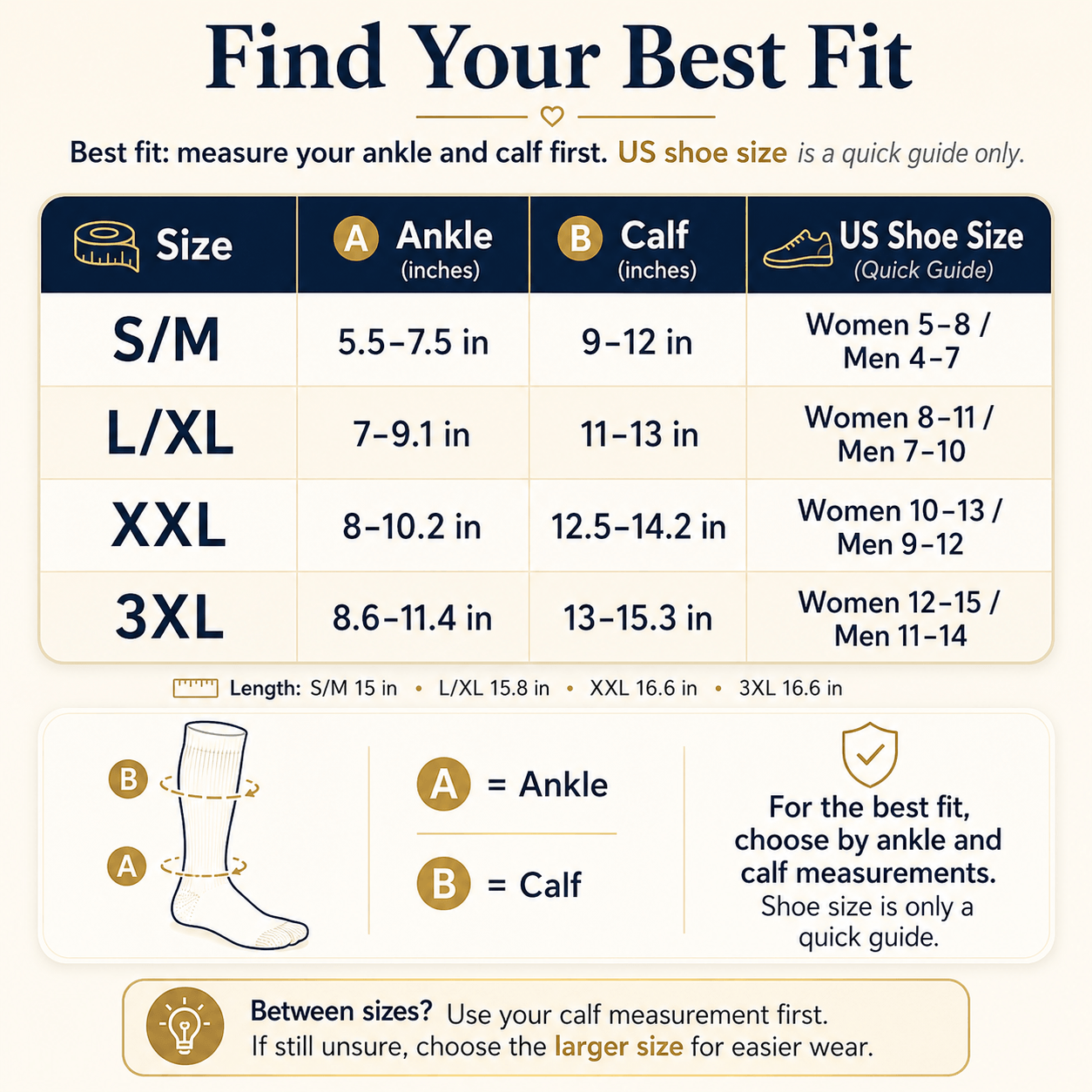 Unilva ZipEase 15-20 mmHg Compression Socks with Zipper - Image 9