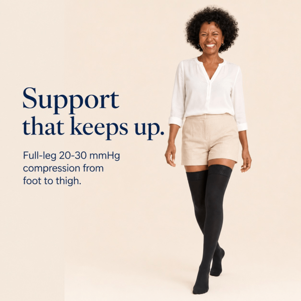 Unilva 20-30 mmHg Thigh-High Graduated Compression Stockings - Image 3