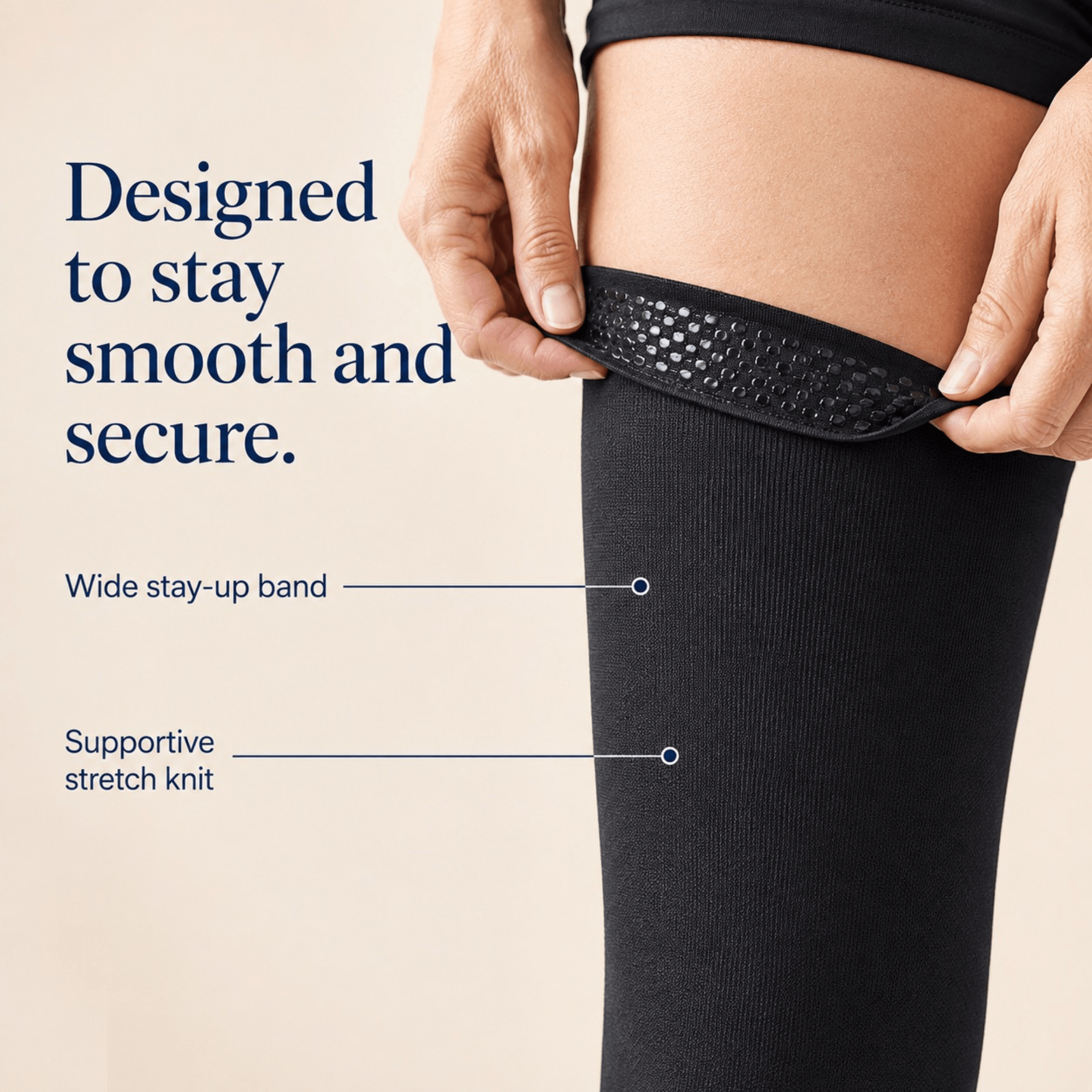 Unilva 20-30 mmHg Thigh-High Graduated Compression Stockings - Image 6
