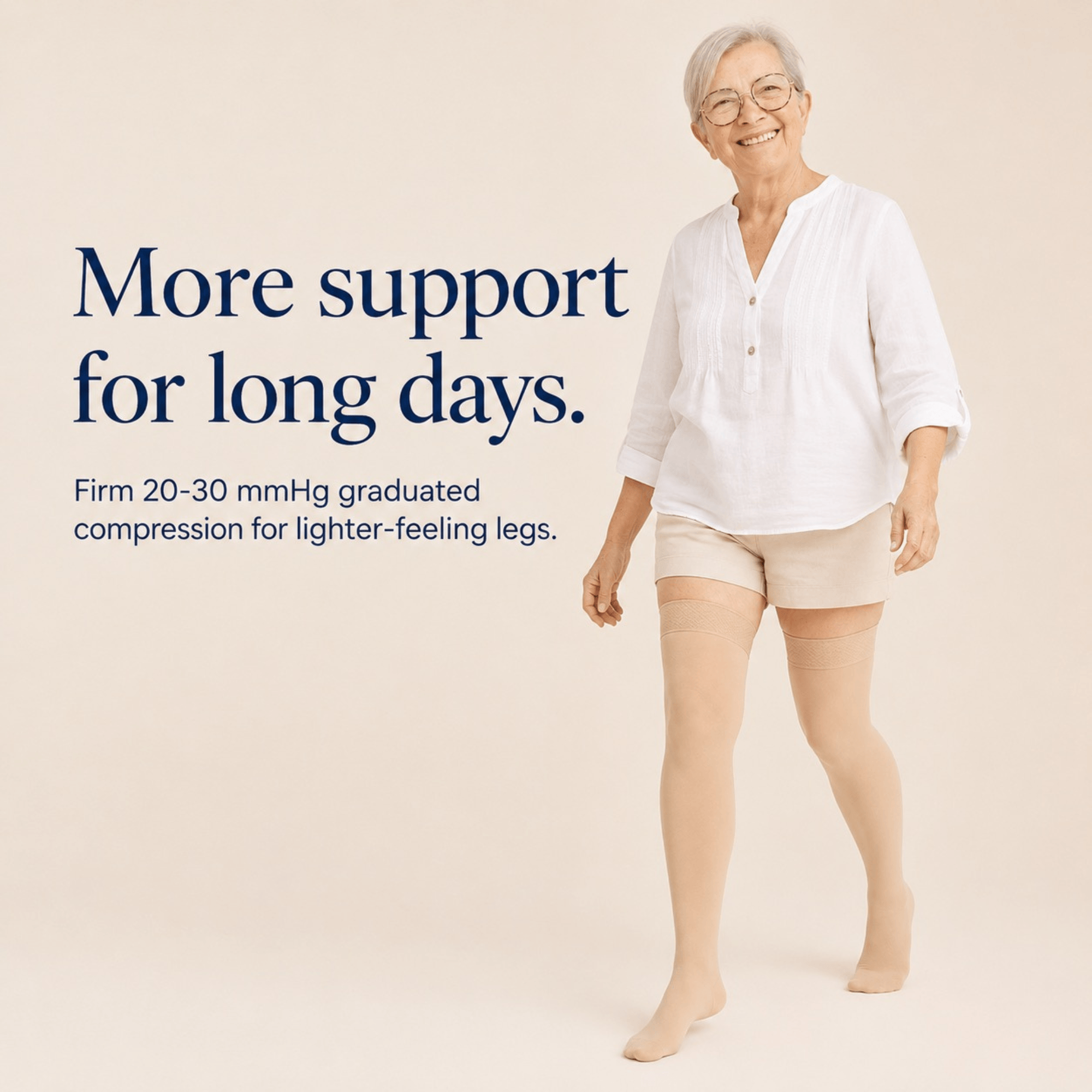 Unilva 20-30 mmHg Thigh-High Graduated Compression Stockings - Image 7