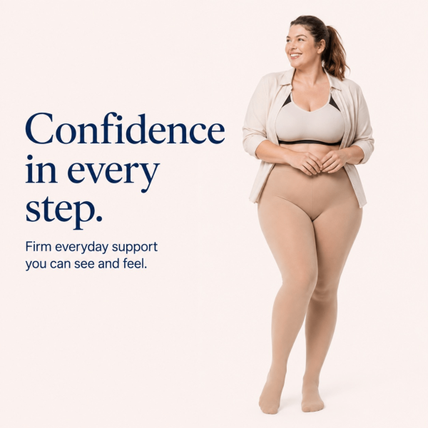 Unilva 20-30 mmHg Waist-High Compression Stockings for Women - Image 3