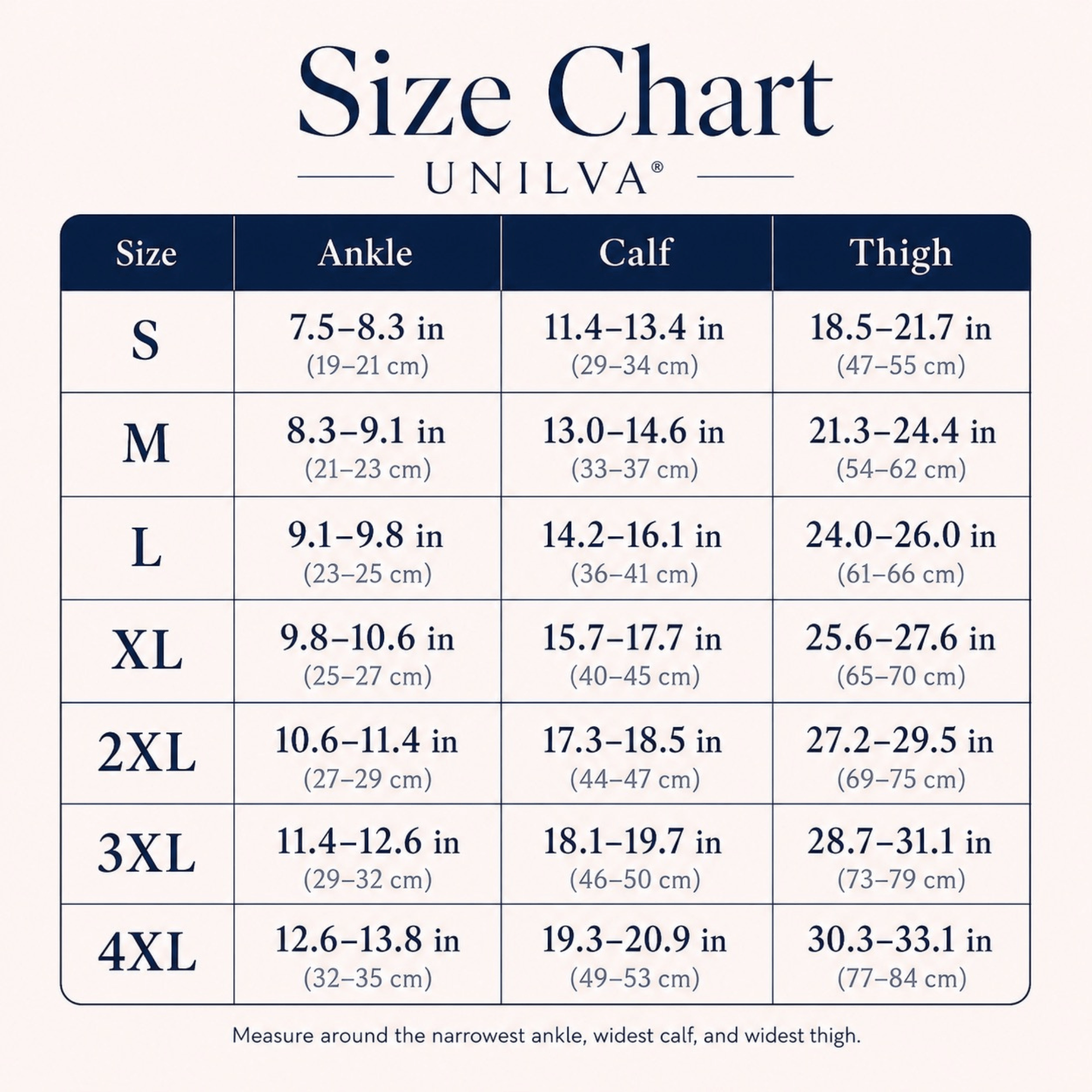 Unilva 20-30 mmHg Waist-High Compression Stockings for Women - Image 9