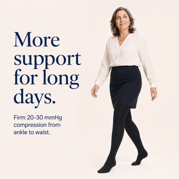Unilva 20-30 mmHg Waist-High Compression Stockings for Women - Image 2