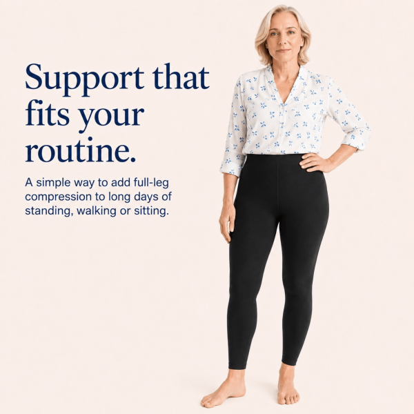 Unilva 20-30 mmHg Waist-High Footless Compression Tights - Image 3
