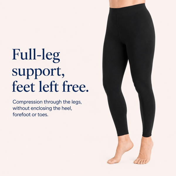 Unilva 20-30 mmHg Waist-High Footless Compression Tights - Image 5