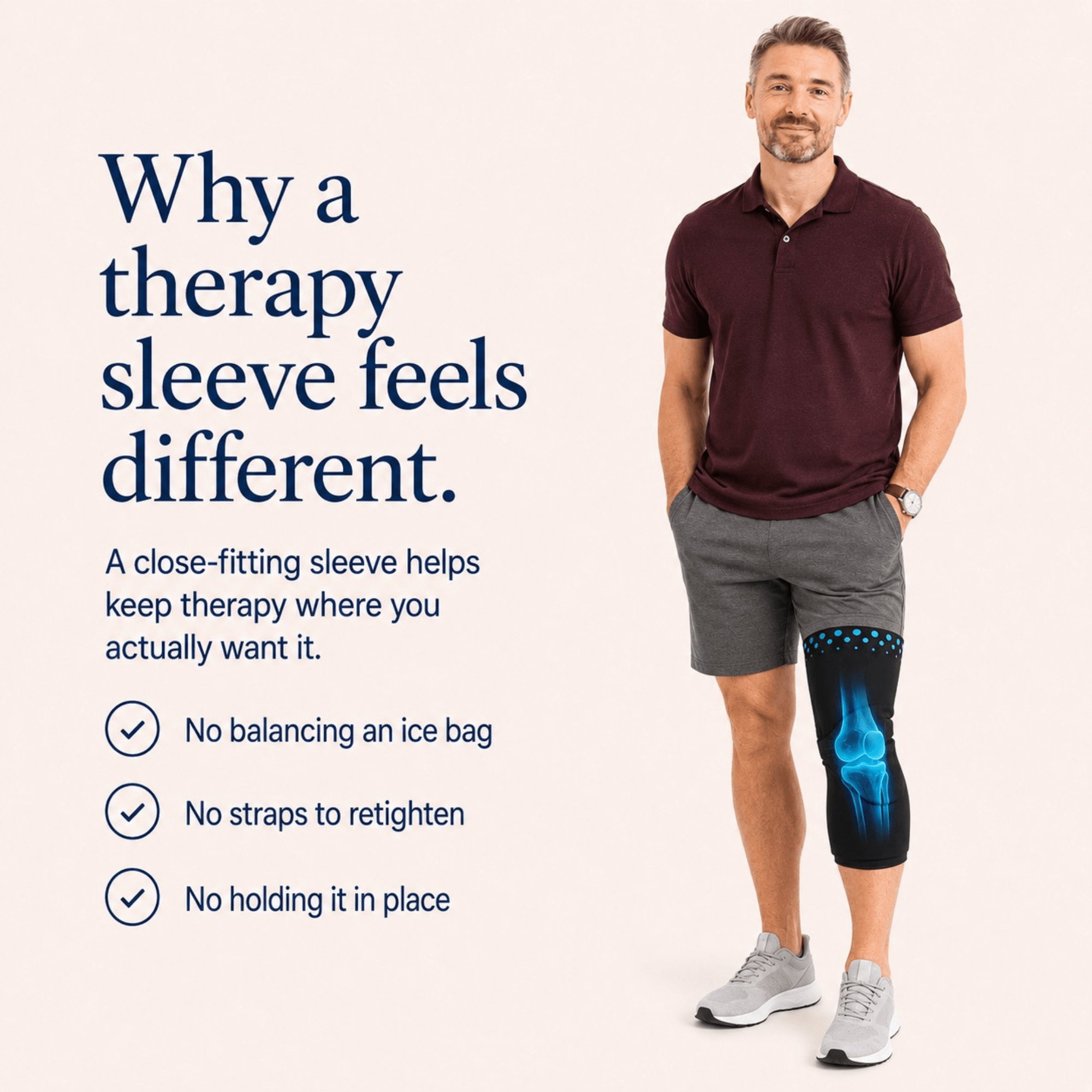 Unilva 360?? Reusable Hot & Cold Knee Therapy Sleeve - Image 2