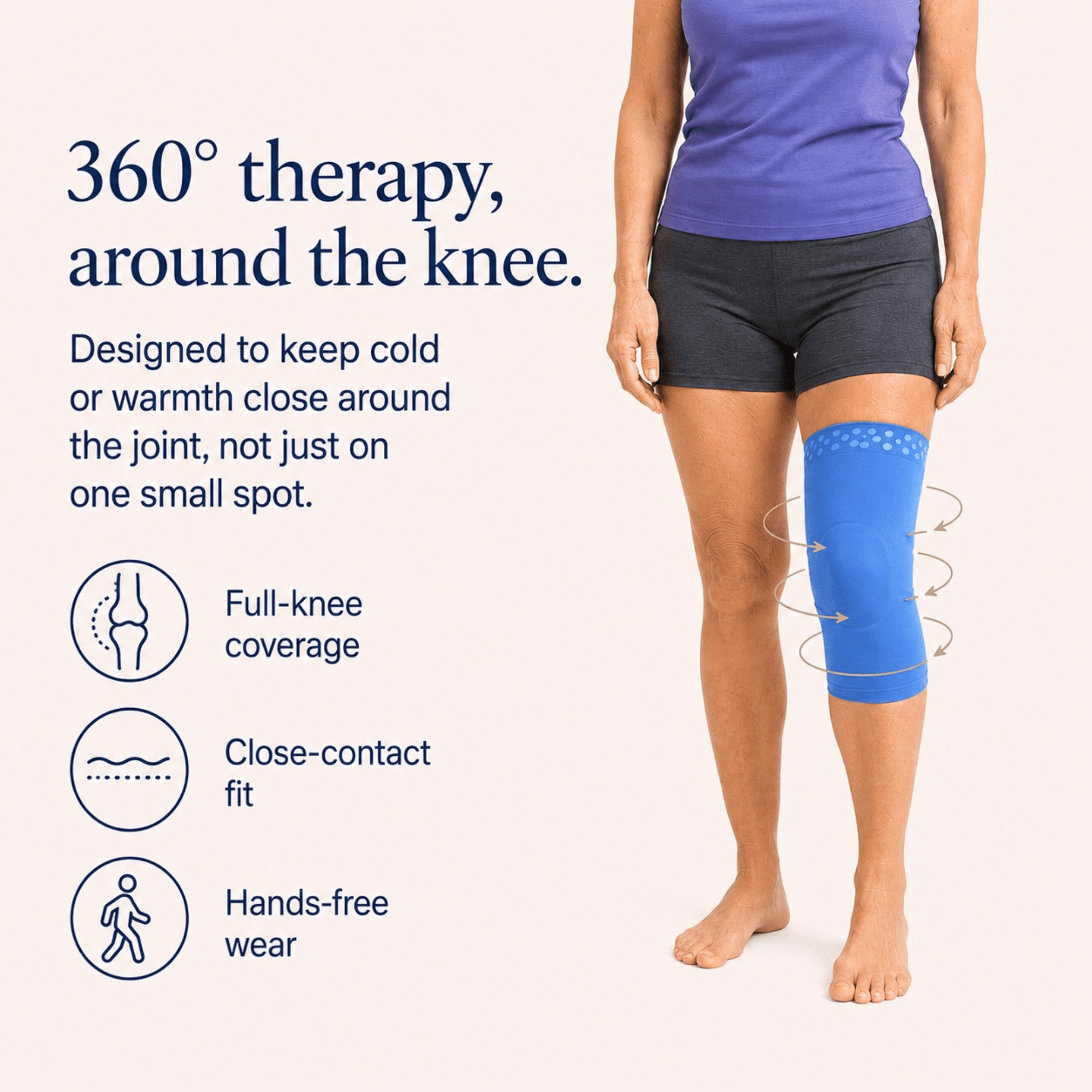 Unilva 360?? Reusable Hot & Cold Knee Therapy Sleeve - Image 10