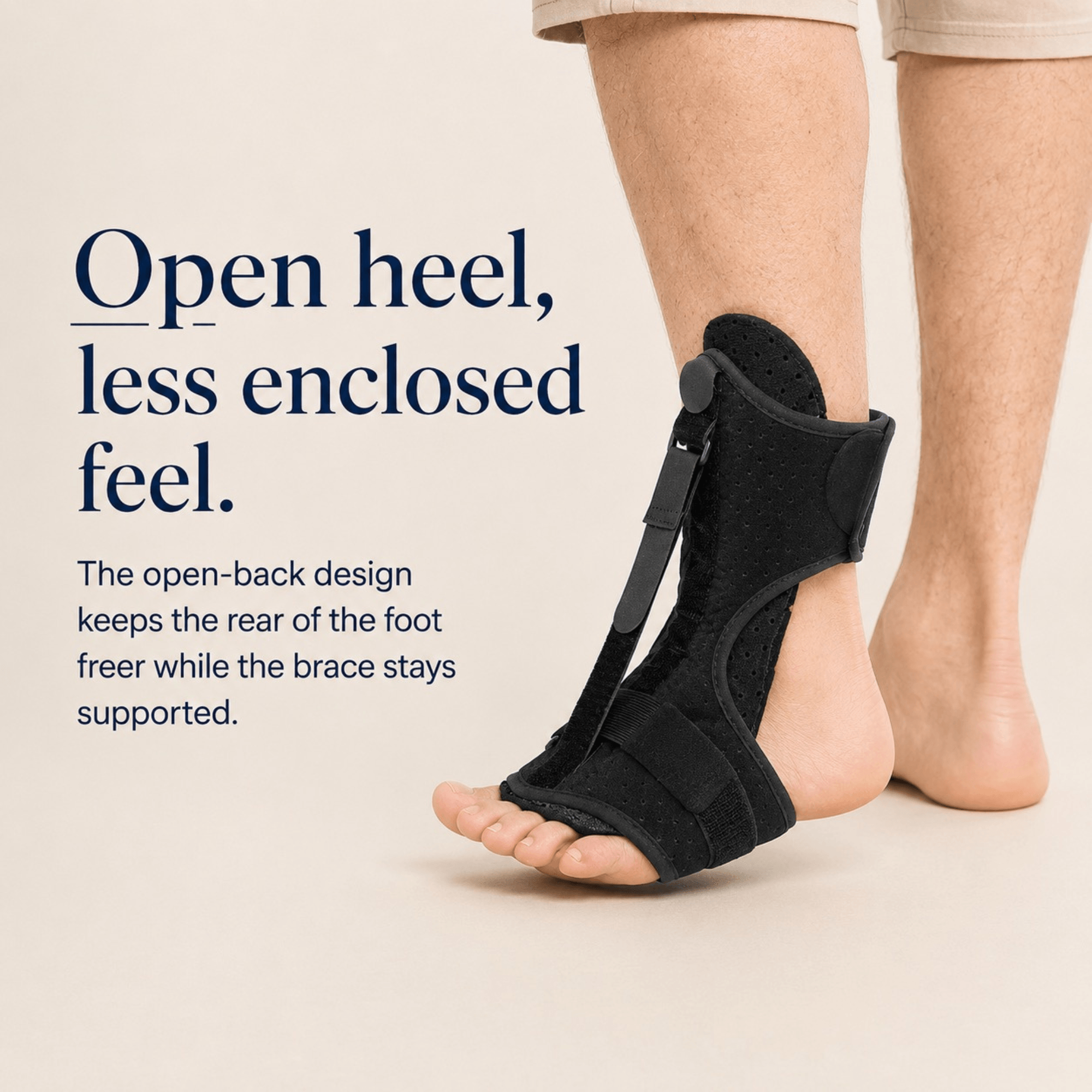 Unilva Adjustable Foot Drop Brace with Dorsiflexion Strap - Image 5