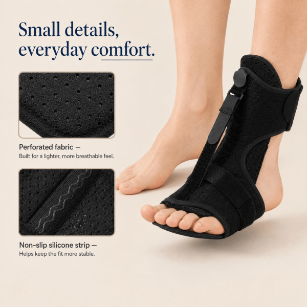 Unilva Adjustable Foot Drop Brace with Dorsiflexion Strap - Image 4