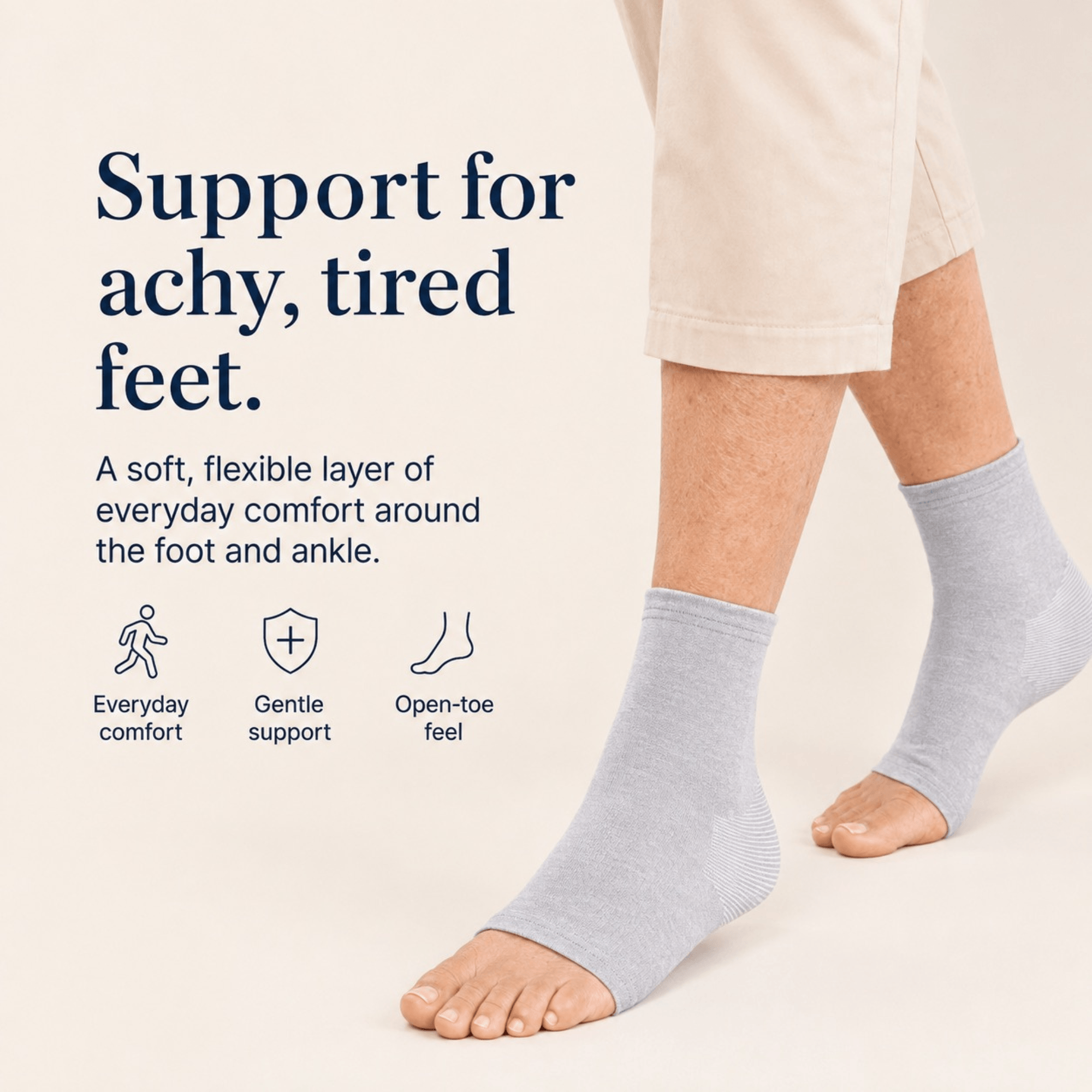 Unilva Bamboo Foot & Ankle Support Socks - Image 2