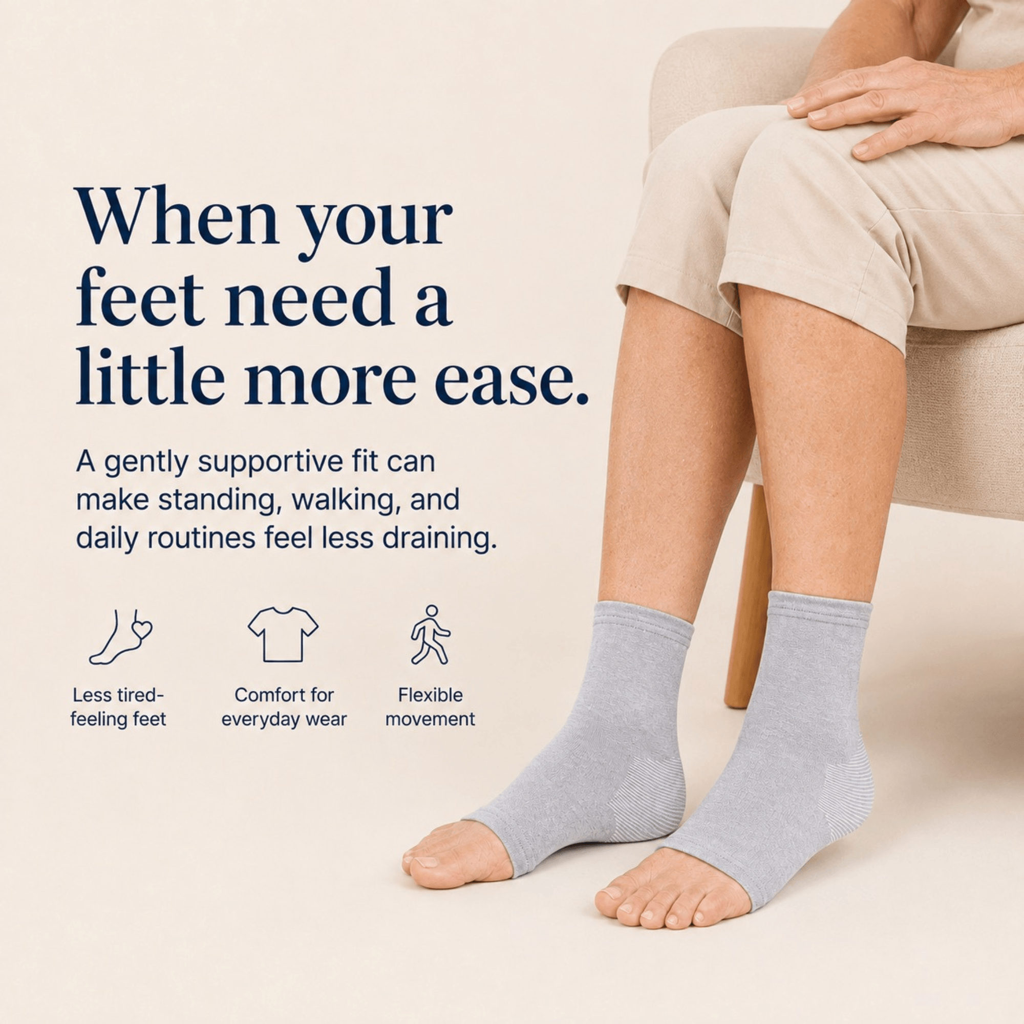 Unilva Bamboo Foot & Ankle Support Socks - Image 6