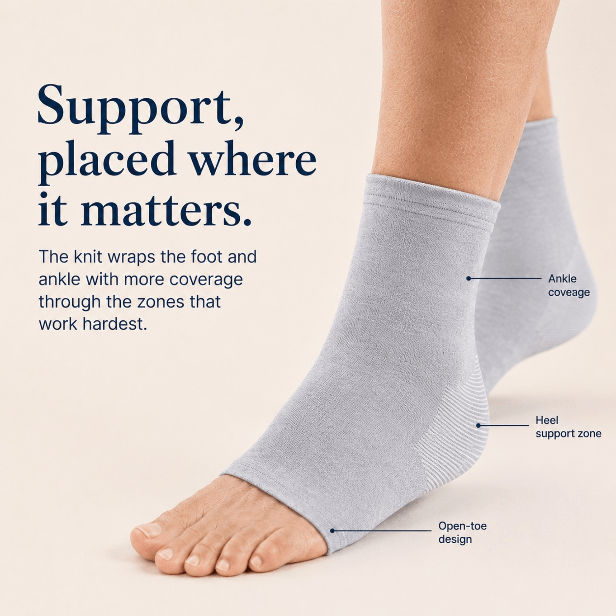 Unilva Bamboo Foot & Ankle Support Socks - Image 5