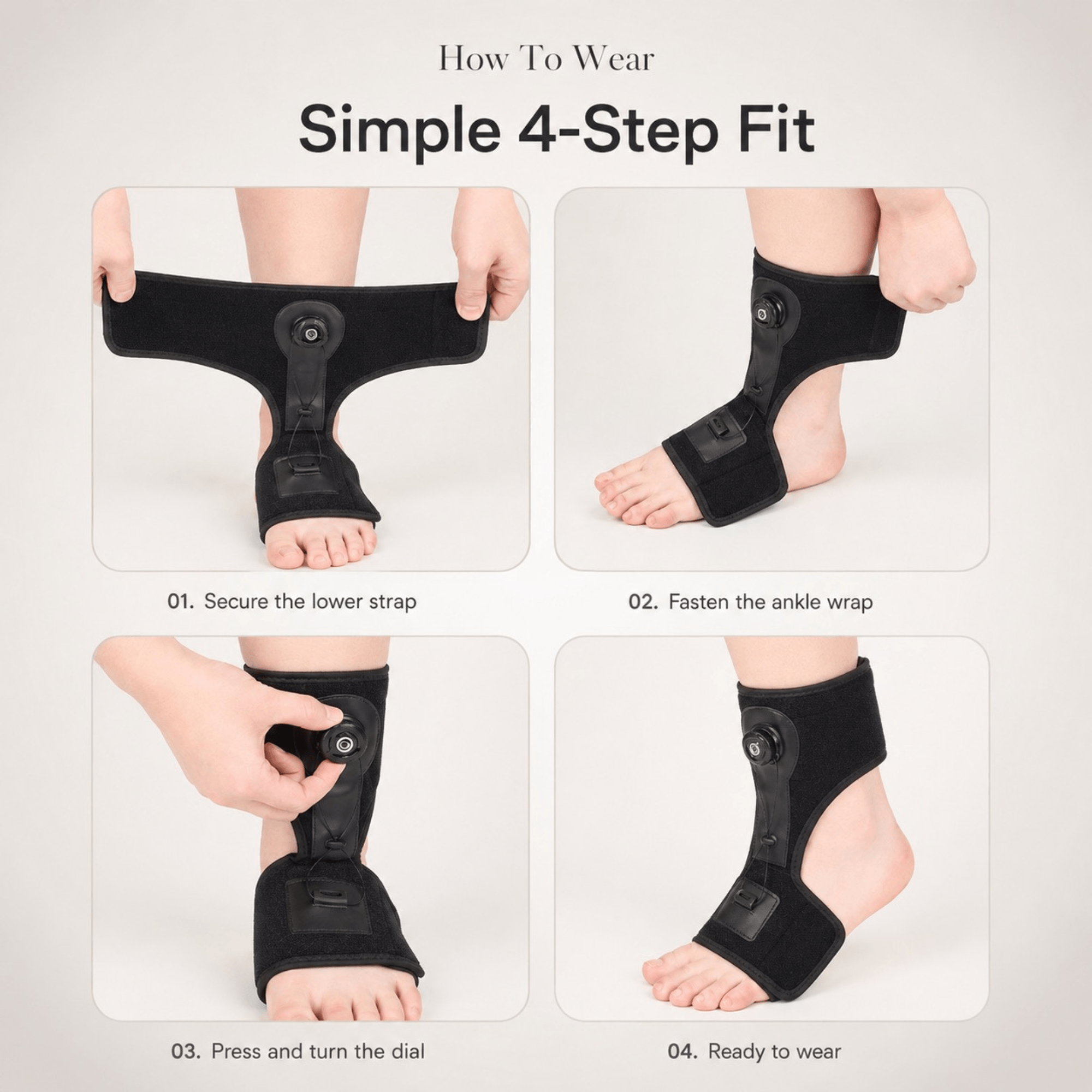 Unilva Foot Drop AFO Brace with Dial Adjustment - Image 9