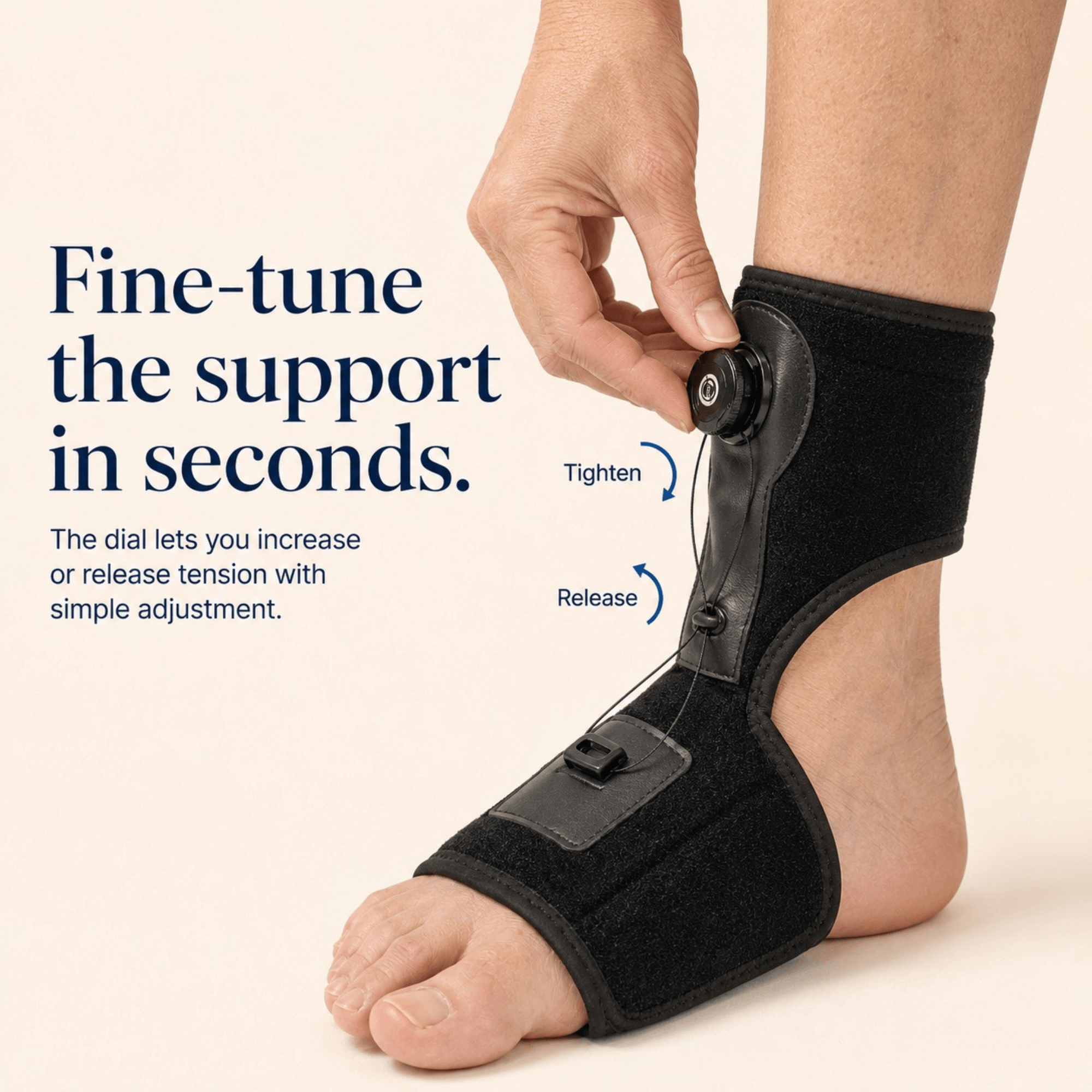 Unilva Foot Drop AFO Brace with Dial Adjustment - Image 3