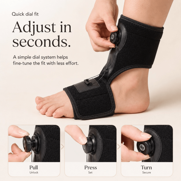 Unilva Foot Drop AFO Brace with Dial Adjustment - Image 4