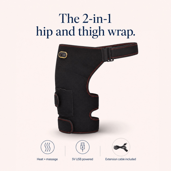 Unilva Heated Hip & Thigh Wrap with Vibration Massage - Image 9
