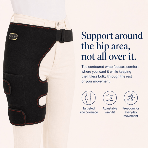 Unilva Heated Hip & Thigh Wrap with Vibration Massage - Image 3