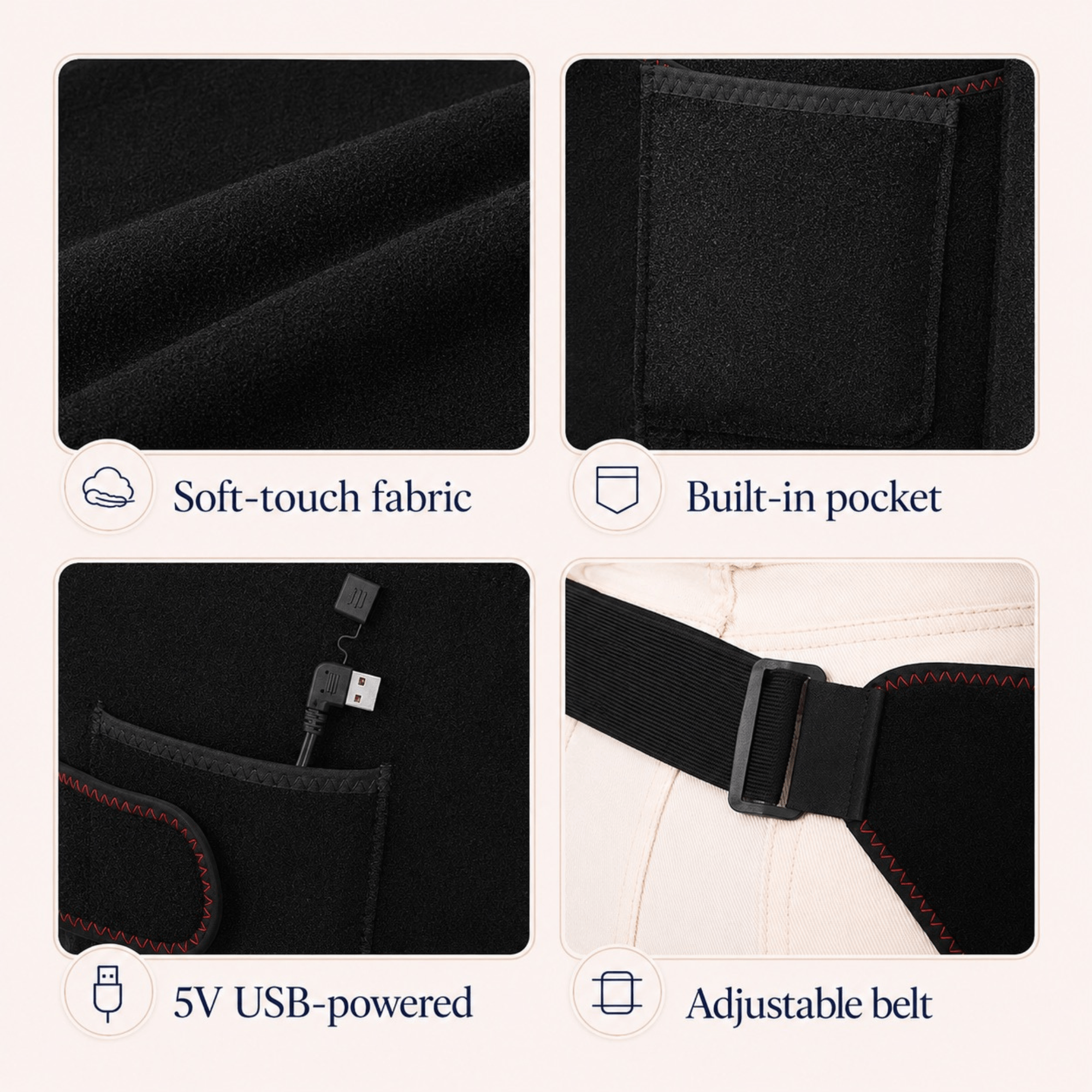 Unilva Heated Hip & Thigh Wrap with Vibration Massage - Image 8