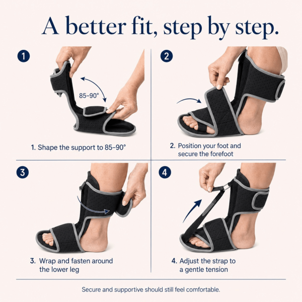 Unilva Memory Foam Plantar Fasciitis Night Splint & Dorsiflexion Brace - Image 8