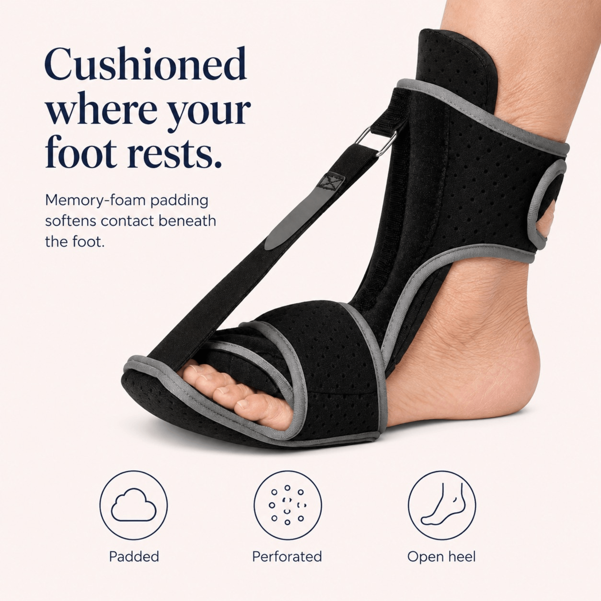 Unilva Memory Foam Plantar Fasciitis Night Splint & Dorsiflexion Brace - Image 6
