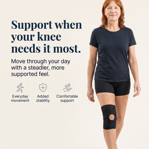 Unilva Meniscus Support Knee Brace with Side Stabilizers - Image 2