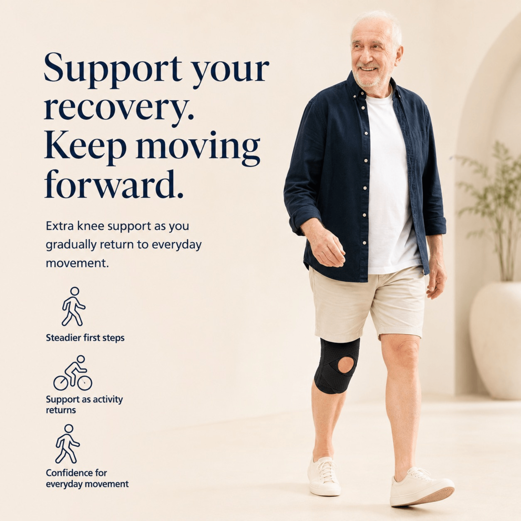 Unilva Meniscus Support Knee Brace with Side Stabilizers - Image 5